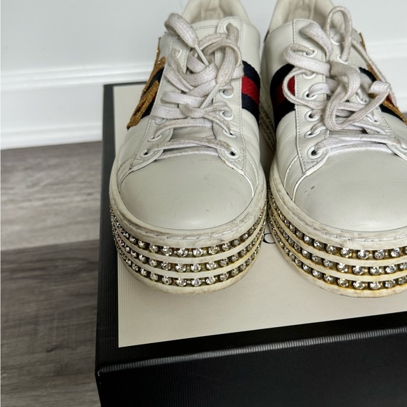 Gucci Ace crystal sneakers - Picture 2 of 7